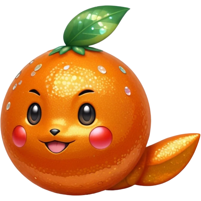 glitter pokemo orange emoji