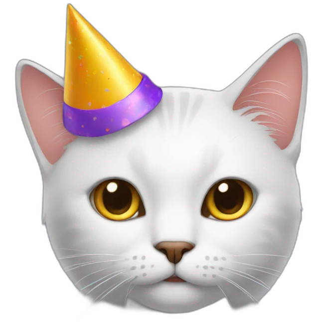 cat with party hat emoji