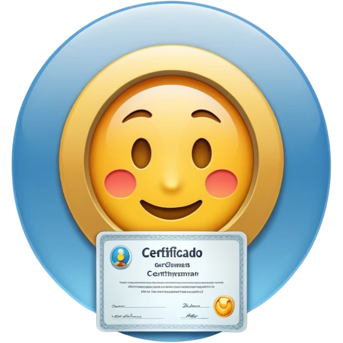 certificado documento emoji