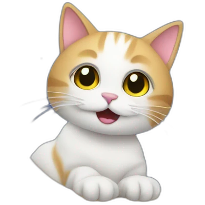 cat on te moon emoji