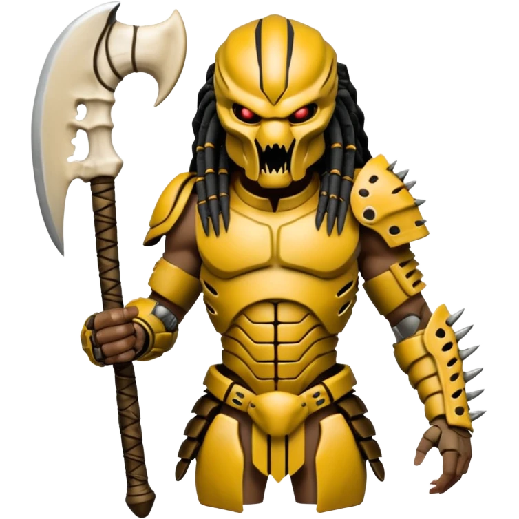 Predator from movie predator with bone armor emoji