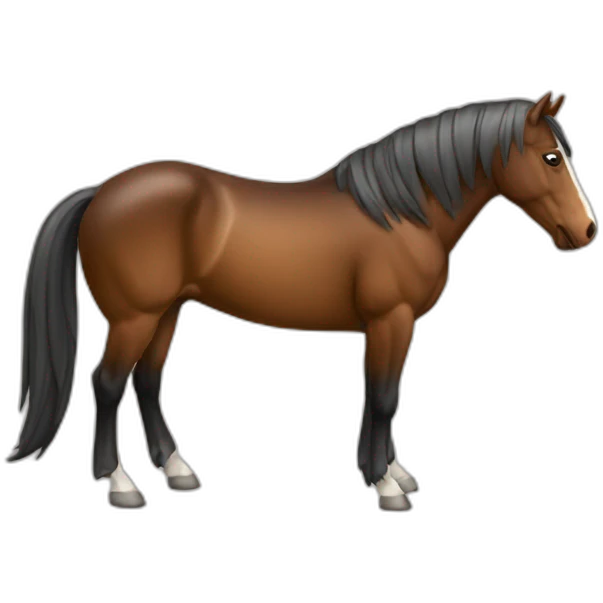 Cheval qui fait du cheval emoji