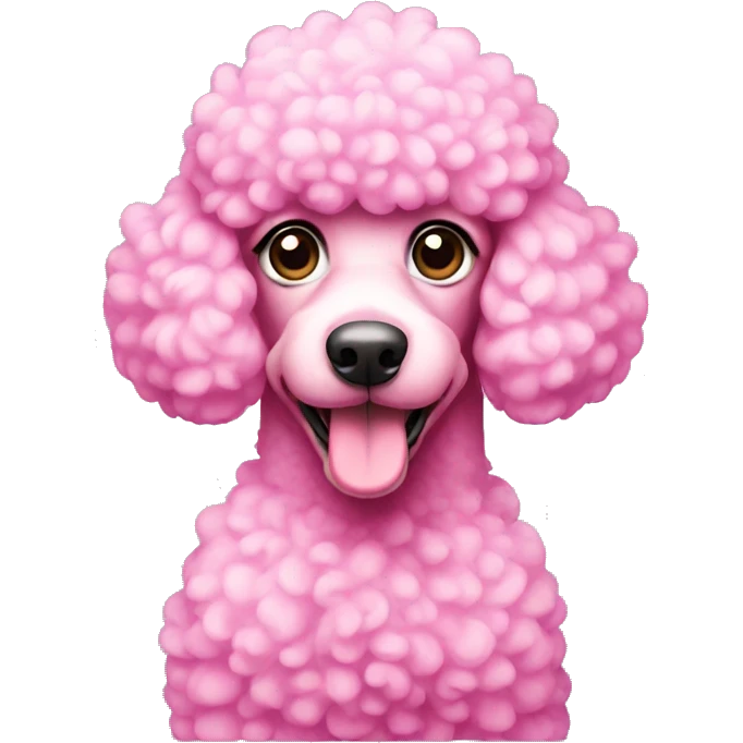 Pink poodle emoji