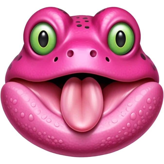 frog tongue face emoji