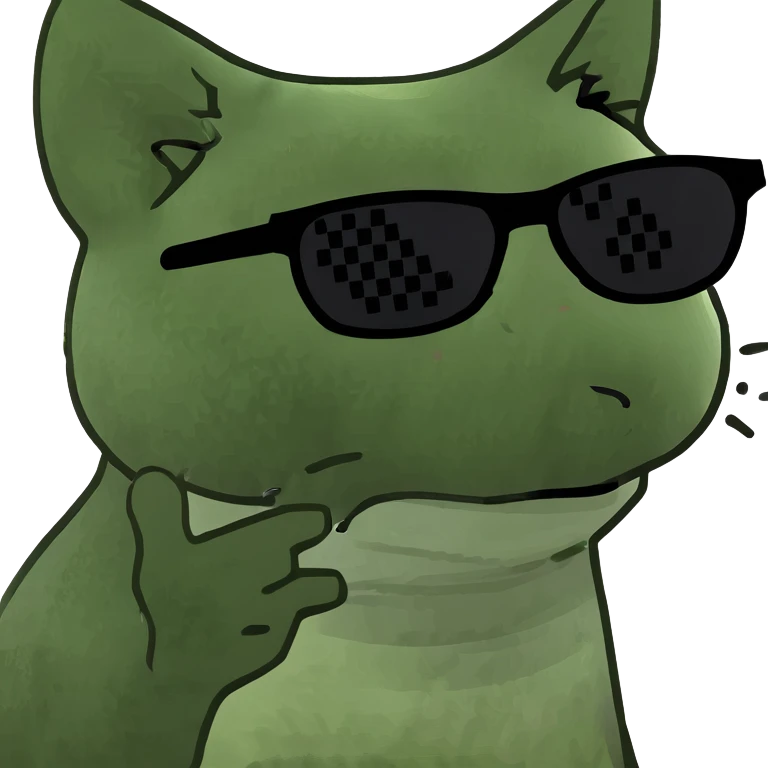 Cat with sunglasses emoji