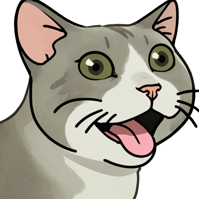 cat sticking its tongue out emoji