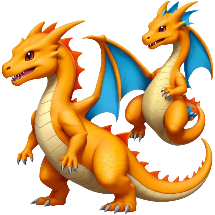 Dragonite-Charizard-Salandit-creature (full body) emoji