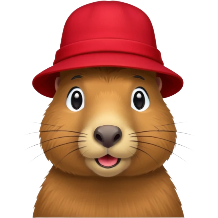 Capybara med hat emoji