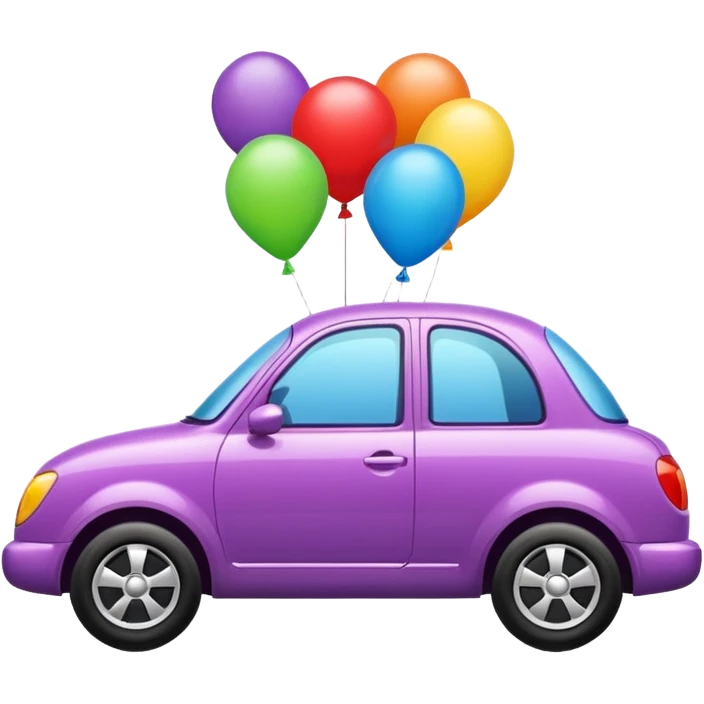 Car balloon style emoji