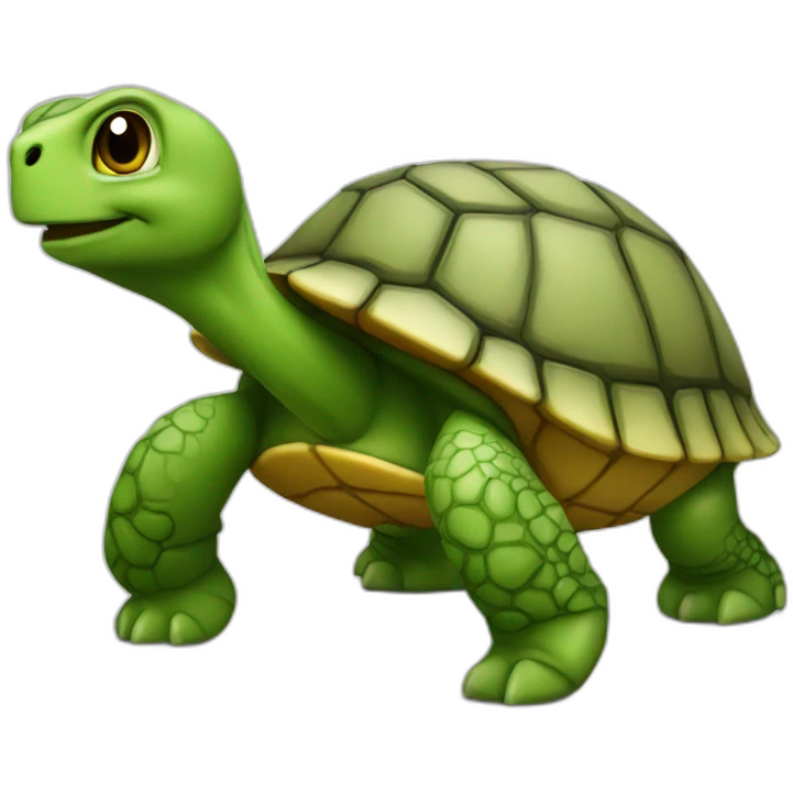 Chat sur tortue emoji