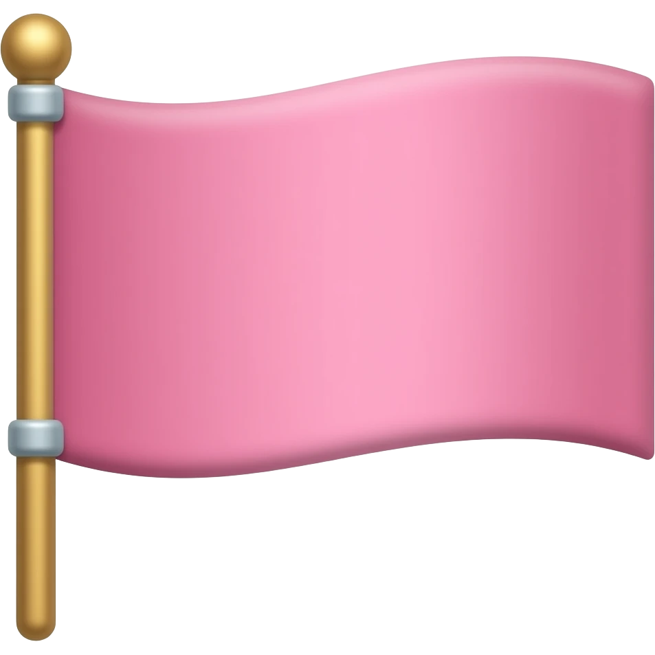 Pink flag! emoji