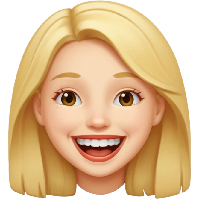Girl laughing emoji