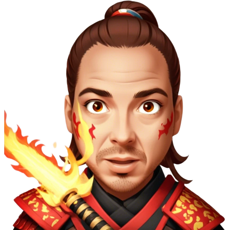 Fire-Wielding Samurai emoji
