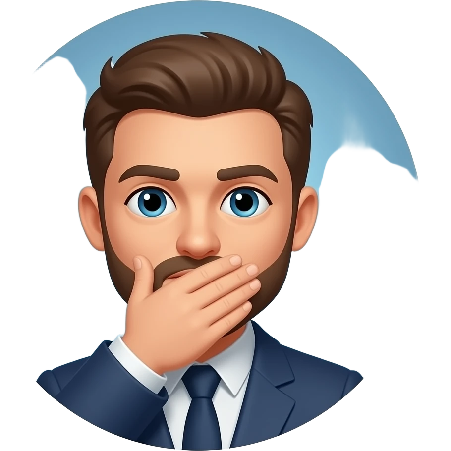 slient emoji in circile emoji