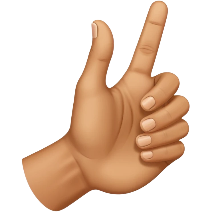 Half-raised thumb emoji