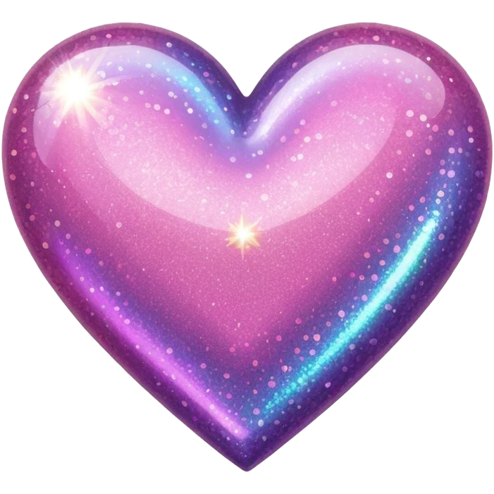 glitter heart  emoji