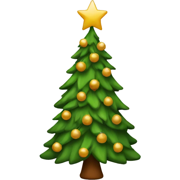 Christmas tree Brown emoji