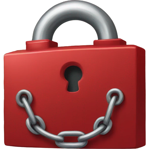 red padlock emoji