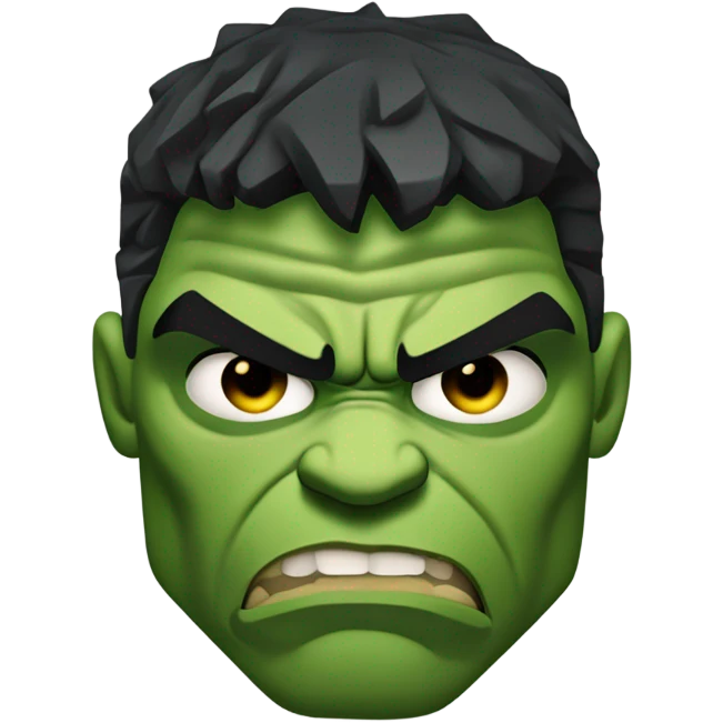 Thug Hulk face emoji