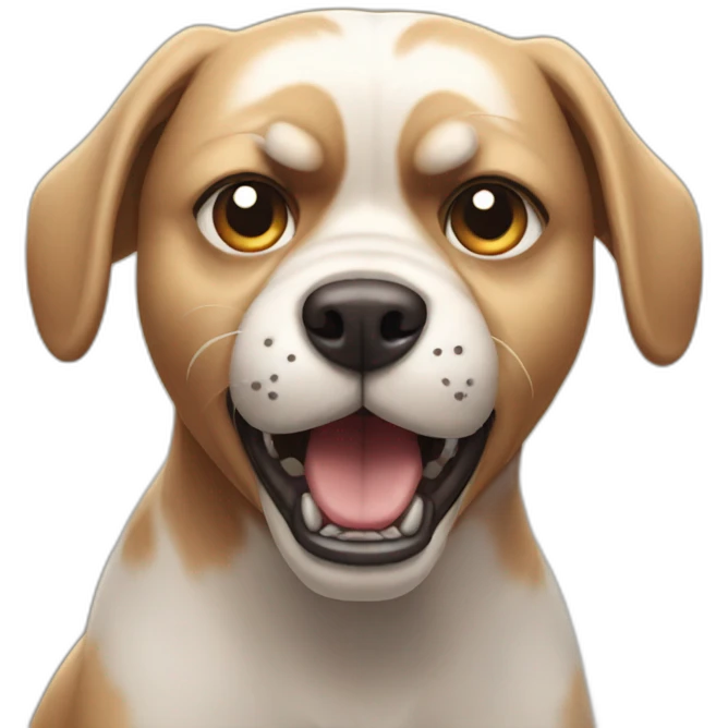 Angry dog emoji