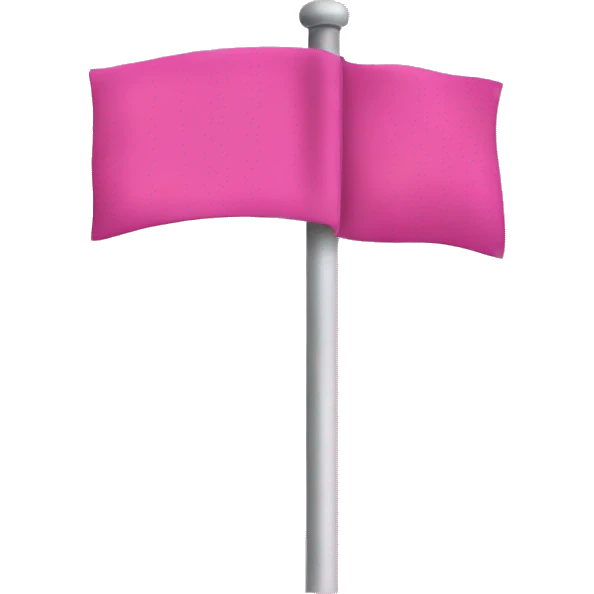 Pink flag emoji