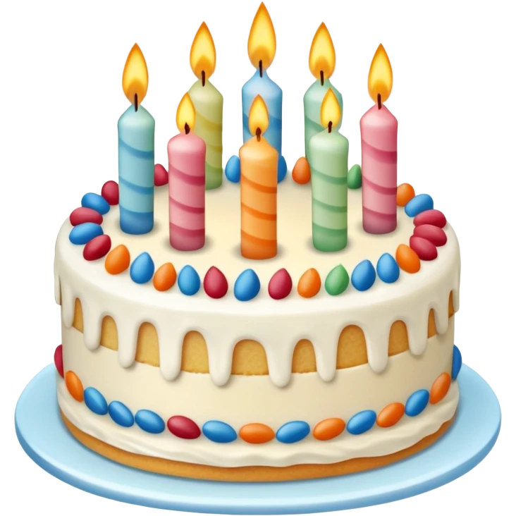 tarta de cumpleaños emoji