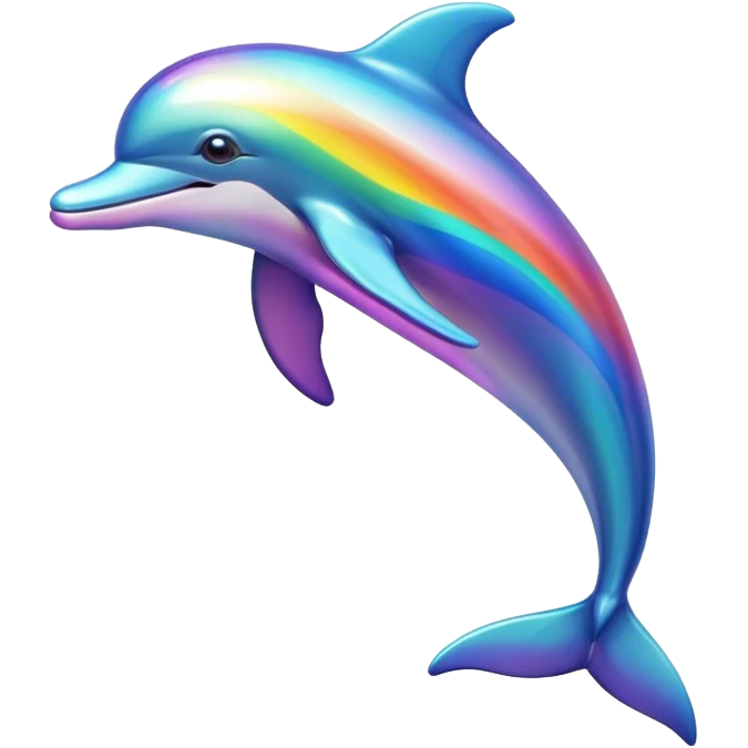 Rainbow dolphin  emoji