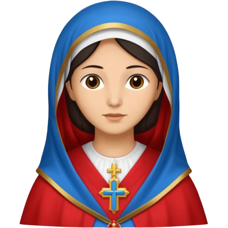 virgen María del perpetuo  socorro católica emoji