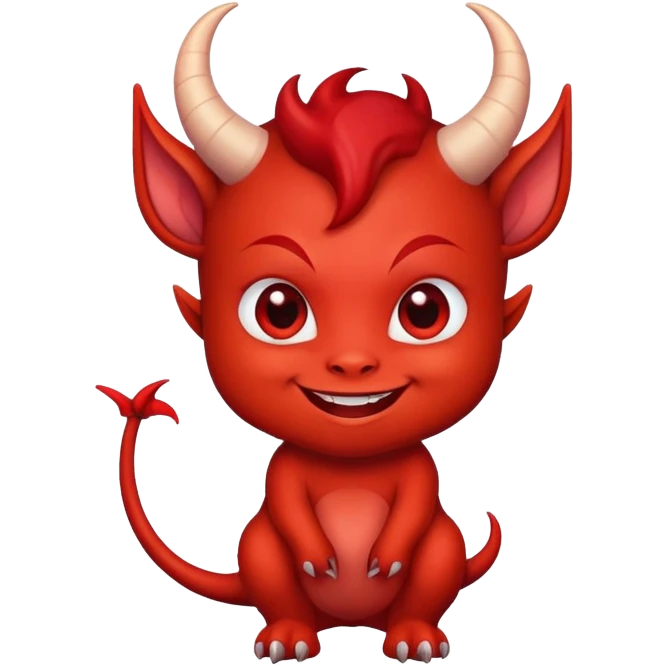 Cute little devil emoji