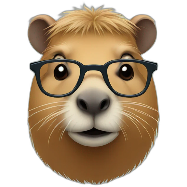 capybara with glasses emoji