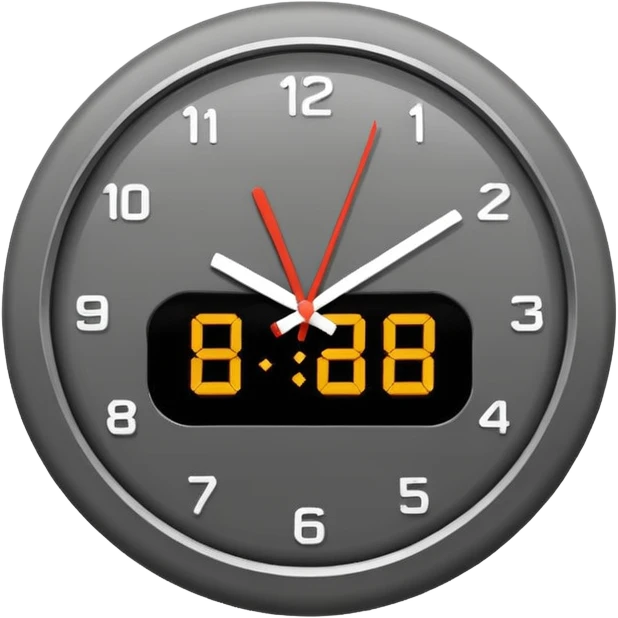 simple clock icons emoji