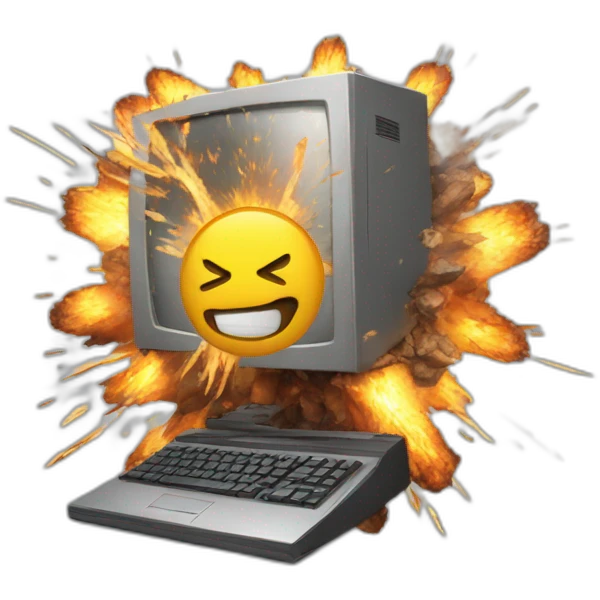 computer explosion emoji
