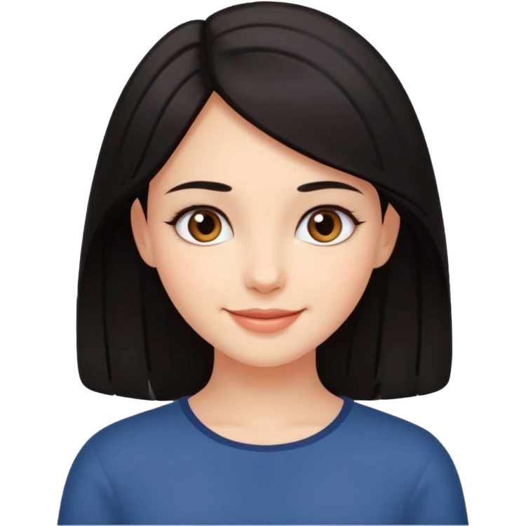 beautiful dark-haired girl emoji