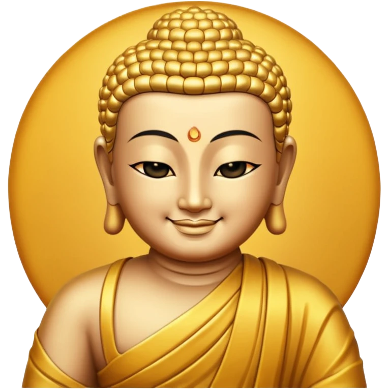 Buddha's smile emoji