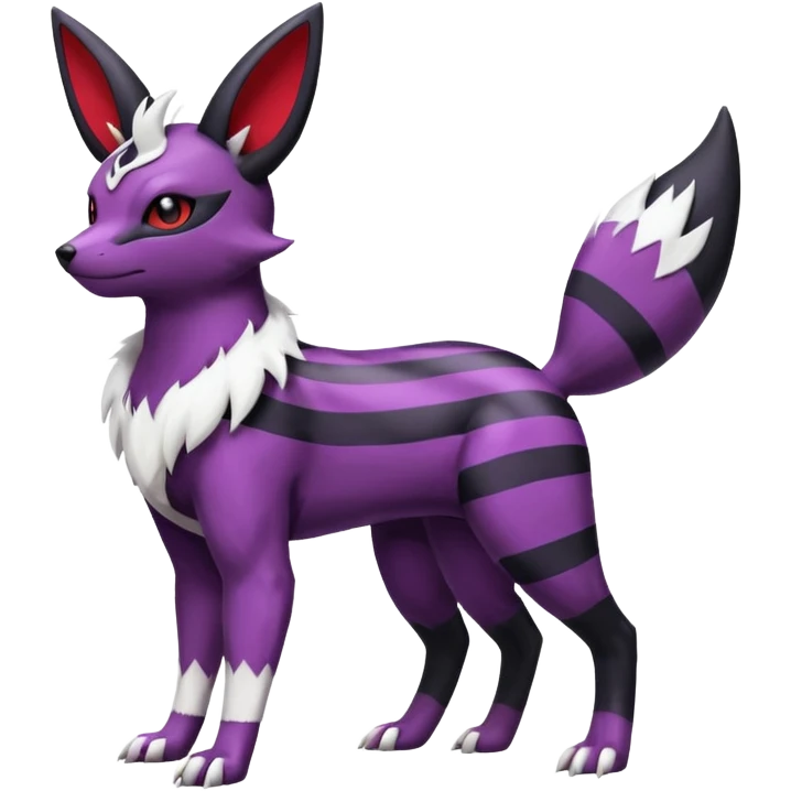 Umbreon-Vernid-Zangoose-fusion (full body) emoji