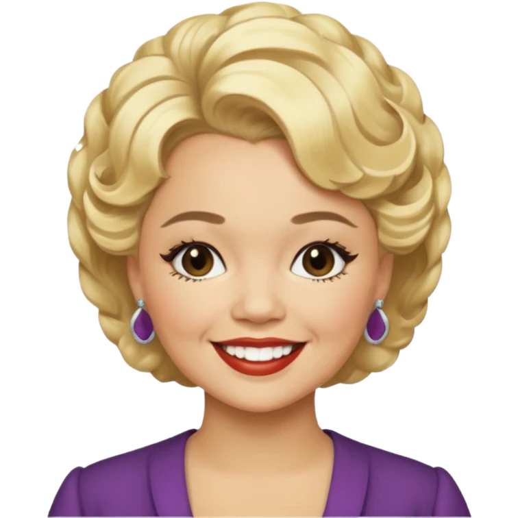 Etta James with blonde hair emoji