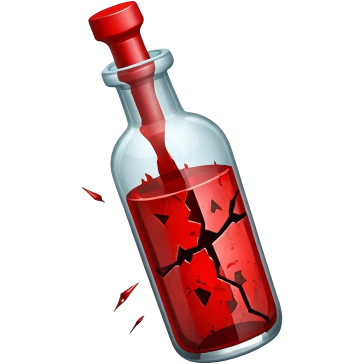glass bottle sharp used as a weapon emoji
