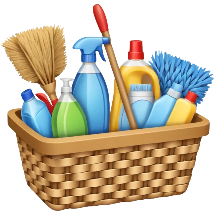 cleaning basket emoji