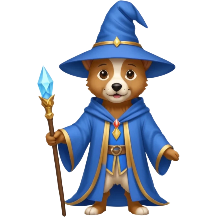 Dog wizard emoji