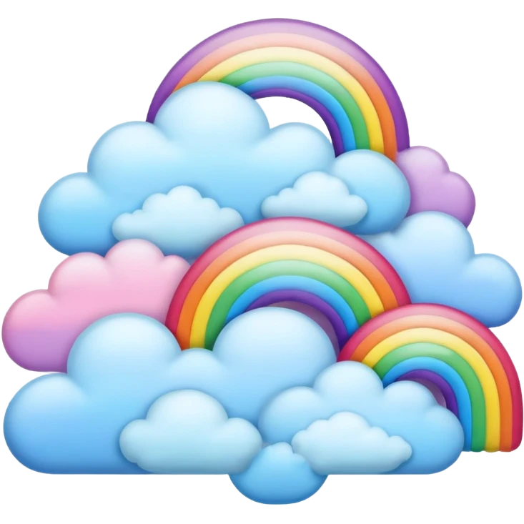 Rainbow Clouds emoji