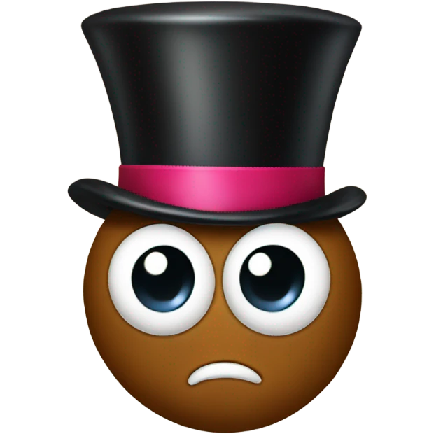 poop with a top hat emoji