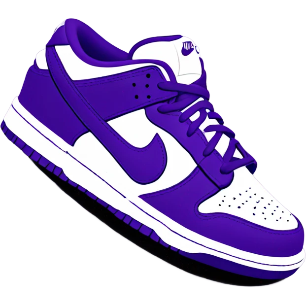 Purple nike dunks low emoji