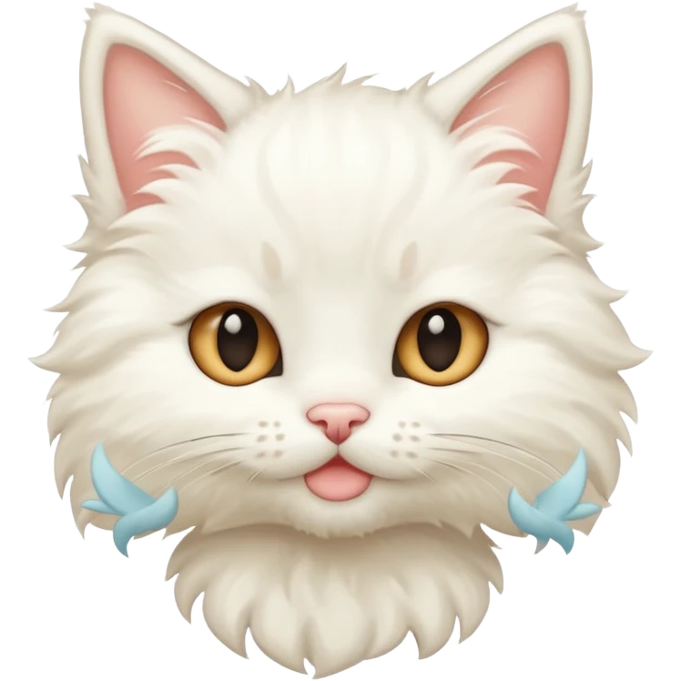 White kitty emoji