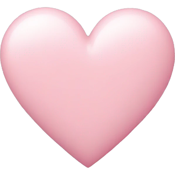 Pastel pink heart emoji