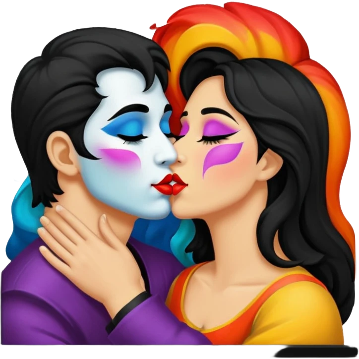 The Kiss in painting frame
















 emoji