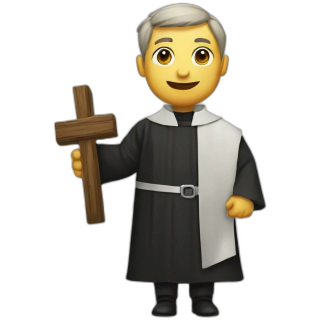 priest with cross emoji