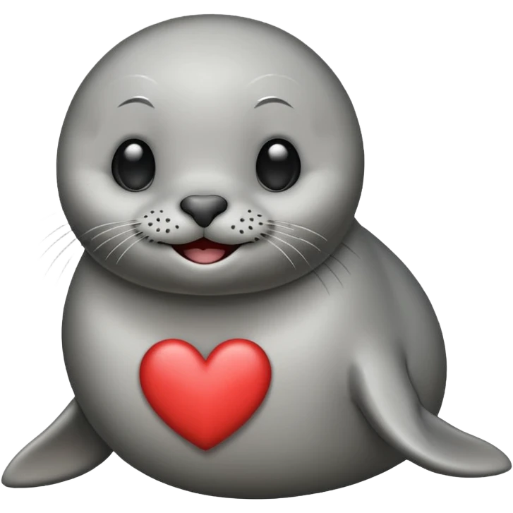 a seal in love emoji