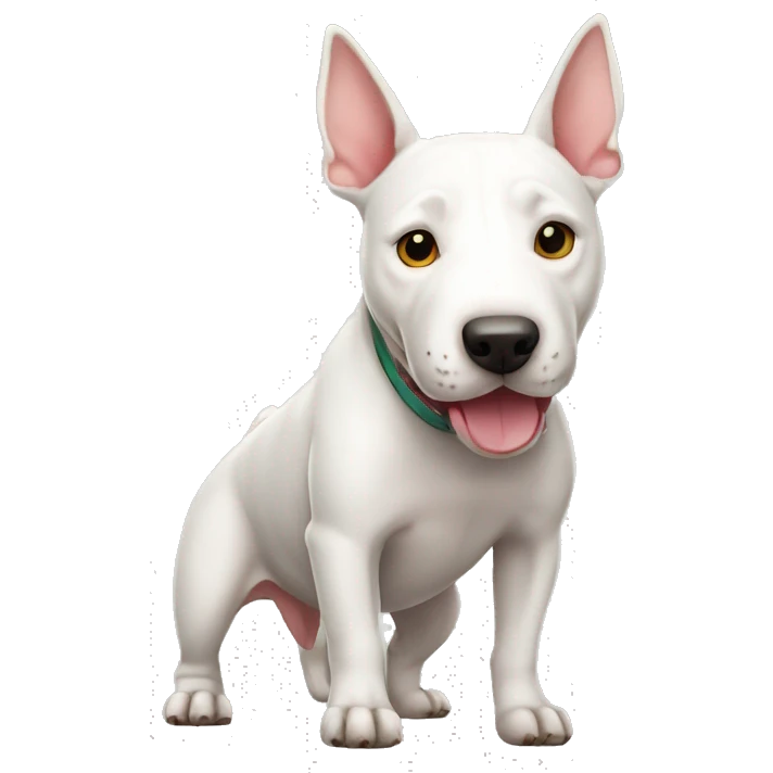Bull terrier full body emoji