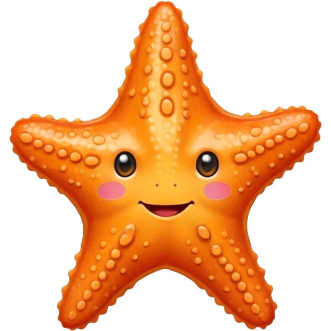 Blushed cheeks starfish emoji