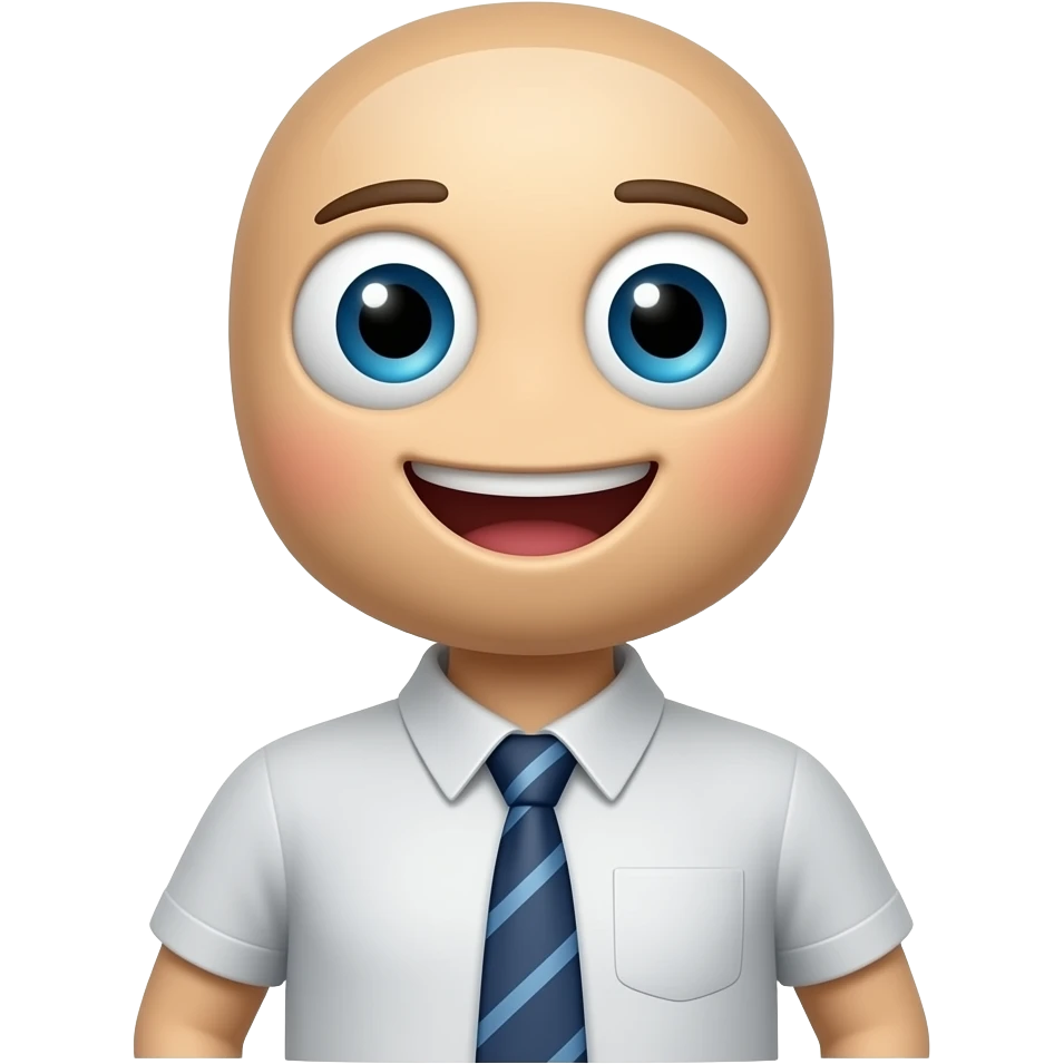 A Stickman that look like a real emoji emoji